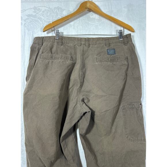 Columbia Pants 40 Brown Canvas Zip Pockets Outdoors Hiking Gorpcore - Picture 12 of 16